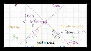 IB Econ Trade Creation Diagram [upl. by Jeramey]