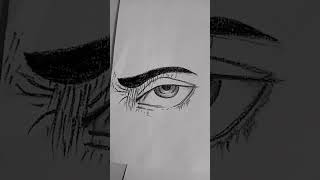 anime art drawing eyes easydrawing [upl. by Ahsiyn]