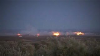 Activists Allege Russian Cluster Bombing in Syria [upl. by Wilder]