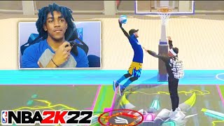 NBA2K22 ULTIMATE POSTERIZER DUNK CONTEST BEST SLASHER BUILDS ON NBA 2K22 CRAZY CONTACT DUNKS [upl. by Krilov]