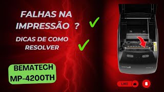 Como fazer a limpeza da cabeça de impressão da Bematech MP4200TH MP4000TH MP2500 Elgin I9 I8 [upl. by Anilrac]