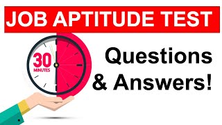 APTITUDE TEST Questions and ANSWERS How To Pass a JOB Aptitude Test in 2021 [upl. by Syst]