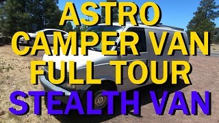 Full Tour Astro Camper Van Completed Build Vanlife [upl. by Sinegra]