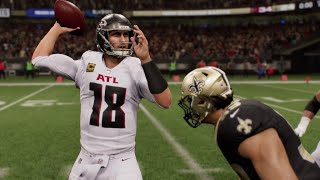 Atlanta Falcons vs New Orleans Saints  NFL Week 10 2024 Full Game Highlights  Madden 25 Sim [upl. by Nahem]