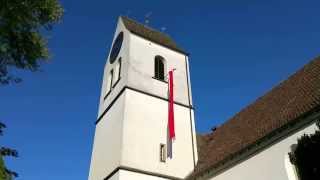 Glockenläuten der reformierten Kirche in Bonstetten Schweiz [upl. by Sialac]