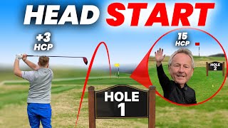 Can a average golfer beat pro with head start [upl. by Adnilrev350]