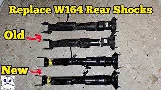 Replace the rear shock absorbers DIY W164 MLclass [upl. by Audrit143]