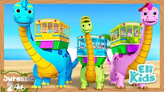 Dinosaur Bus Family  Jurassic Zoo  Eli Kids Songs amp Nursery Rhymes [upl. by Kumar]