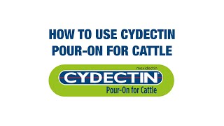 How to Use Cydectin PourOn for Cattle [upl. by Tem296]