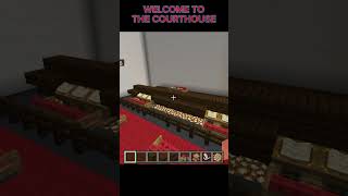 I BUILT A COURTHOUSE IN MINECRAFT minecraft courthouse build [upl. by Hettie]