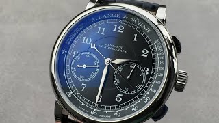 A Lange amp Söhne 1815 Chronograph 414028 White Gold A Lange amp Sohne Watch Review [upl. by Eisdnil389]