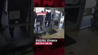 Grupo de 20 personas saquea joyería en California  N Shorts [upl. by Norramic624]