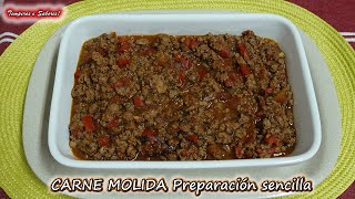 CARNE MOLIDA preparación económica sencilla y deliciosa [upl. by Annait]