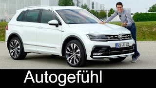 VW Volkswagen Tiguan RLine FULL REVIEW 240 hp BiTurbo TDI test driven [upl. by Paucker385]