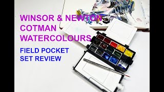 Winsor amp Newton Cotman Watercolors Field Pocket Set Review [upl. by Gregrory]