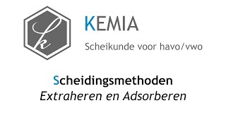 Scheidingsmethoden Extraheren en adsorberen [upl. by Yrolg]