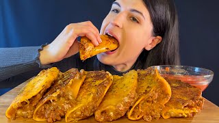 HOMEMADE BOLOGNESE TACOS  MUKBANG  ASMR  EATING SOUNDS [upl. by Enilrac276]