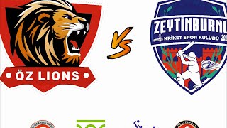 Zeytinburnu vs oz lions live cricket match [upl. by Rikki]