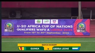 GUINEA VS SIERRA LEONE LIVE [upl. by Chaing]