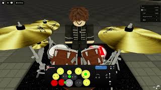 My Chemical Romance  The Sharpest Lives Roblox Drum Cover [upl. by Dnalel]