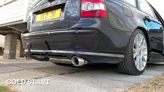 Volvo V50 T5 AWD 3 Inch Custom Exhaust Sound Clip [upl. by Trueblood861]