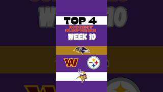 TOP 4 Biggest Surprises Up To Week 10 🤯 nfl football sports sundayfootball fyp [upl. by Ennaylil]