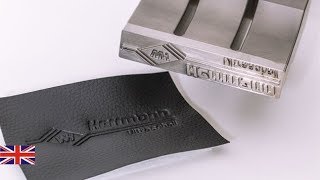 Embossing logo onto vegan leather with ultrasonic technology [upl. by Mahmoud752]