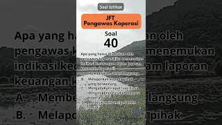 Short 40 Latihan Soal Jabatan Fungsional Teknis Pengawas Koperasi pengawaskoperasi [upl. by Elicul]