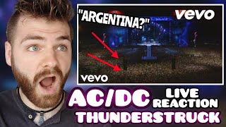 First Time Reaction to ACDC quotThunderstruckquot  LIVE IN ARGENTINA 2009  REACTION [upl. by Berlinda]