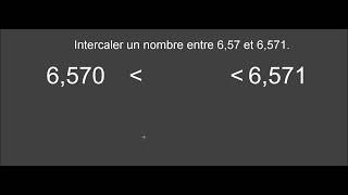 Intercaler un nombre décimal [upl. by Noellyn]