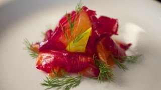 Beetroot Cured Salmon – Bruno Albouze [upl. by Noiwtna676]