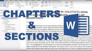 How to make chapters sections and subsections in word [upl. by Leinto]