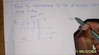 reading on the micrometer screw gauge [upl. by Ezitram]