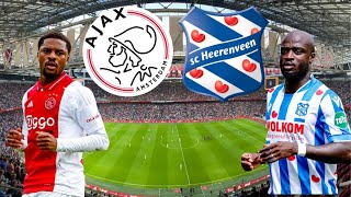 AJAX AMSTERDAM VS SC HEERENVEEN LIVE MET DE VOETBALCOMMENTATOR 818 [upl. by Modeste543]