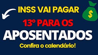 SAIU A LISTA INSS VAI PAGAR 13º PARA APOSENTADOS EM NOVEMBRO CONFIRA CALENDÁRIO [upl. by Fidela130]