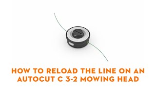 How To Reload The Line On An AutoCut C 32 Mowing Head  STIHL GB [upl. by Gans]