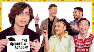 The Umbrella Academy Cast Test How Well They Know Each Other  Vanity Fair Game Show [upl. by Agatha]