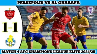 PERSEPOLI VS AL GHARAFA  11  Matchday 4 AFC Champions League Elite 202425 [upl. by Anaitsirc]