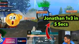 Jonathan 1v3 in 5 Secs  Jonathan lose 1v1 😕 Mortal Shocked [upl. by Ettenad]