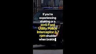 Conquer Brake Shudder A Guide For Your 2015 Ford Utility Police Interceptor [upl. by Kizzee219]