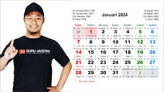 Kalender Januari 2024 [upl. by Maze]