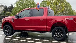 2022 F150 Leveled on 33s Toyo Open Country AT3 [upl. by Deehahs]