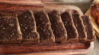 How to make Rye Bread  Rugbrød  Bread Recipe  Get Curried [upl. by Ybab177]