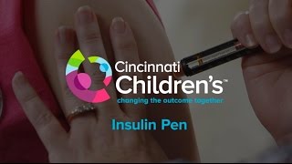 How to Give an Injection with an Insulin Pen  Cincinnati Childrens [upl. by Jedlicka827]