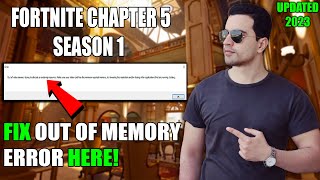 How To Fix Out of Video Memory Trying to Allocate a Rendering Resource Fortnite Chapter 5 Season 1 [upl. by Lokkin279]