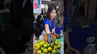 The Most Popular Orange Smoothie Lady in Bangkok [upl. by Biagio]