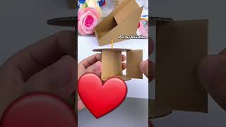 Lets make Cardboard Piggy Bank 🧡❤❤🧡 Art by khushbo 💕💕💗💗 [upl. by Umont]