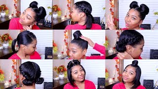 10 QUICK amp EASY HAIRSTYLES  Shoulder Length Hair [upl. by Enirac]