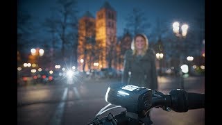 AkkuFrontscheinwerfer LS 760 IGO VISION – das innovative Fahrradlicht [upl. by Ecinahc361]