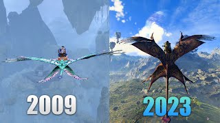 TAMING amp FLYING IKRAN COMPARISON 2009 vs 2023  AVATAR FRONTIERS OF PANDORA 4K [upl. by Cofsky962]